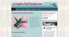 Desktop Screenshot of losangeleschildtherapist.com